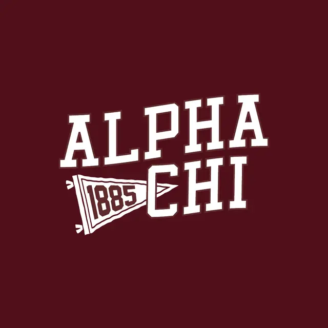 Alpha Chi Omega Bold Lettering Pennant PR Shirt