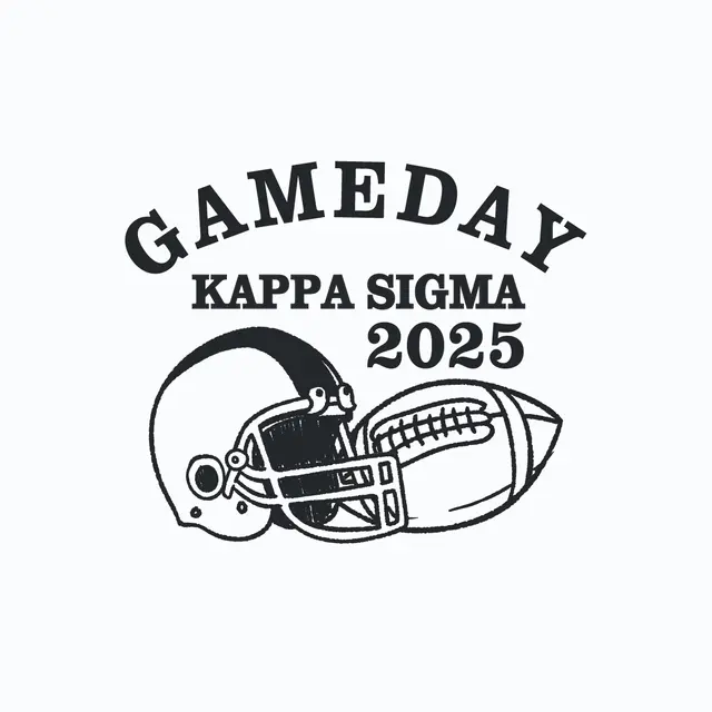 Kappa Sigma Helmet and Football Game Day Shirt