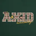 Alpha Xi Delta Plaid Block Lettering Homecoming Hoodie