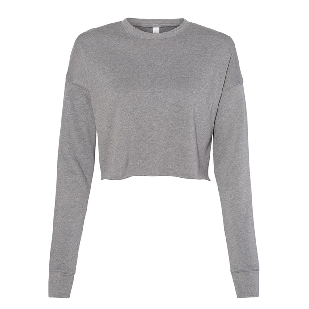 Bella Canvas Women's Cropped Fleece Crew (B7503) - Mauve, XL - Soft & Cozy Pullover