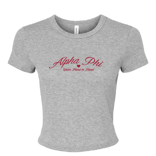 Alpha Phi Script and Heart PR Shirt 2