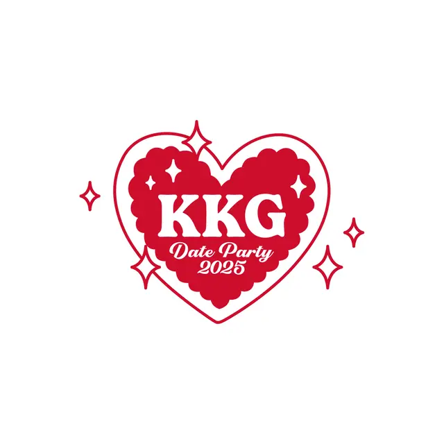 Kappa Kappa Gamma Heart and Sparkle Date Party Shirt