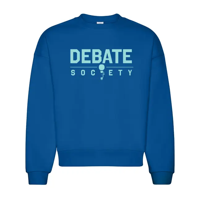 Debate Society Microphone Graphic PR Crewneck 2
