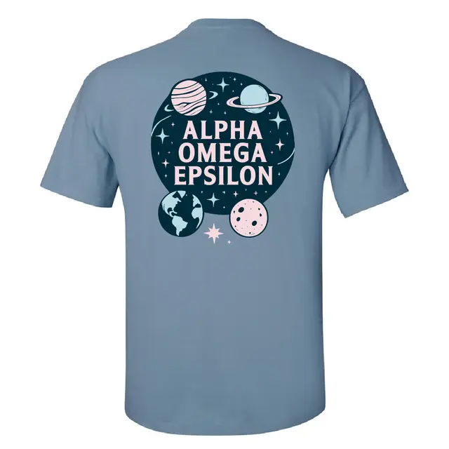 Alpha Omega Epsilon Planetary Starscape PR Shirt 2