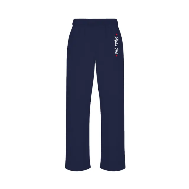 Alpha Phi Flowing Script Stars PR Sweatpants 2