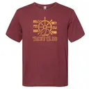 Yacht Club Nautical Wheel Graphic PR Shirt 2