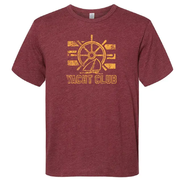 Yacht Club Nautical Wheel Graphic PR Shirt 2