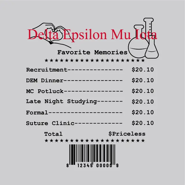 Delta Epsilon Mu Favorite Memories Rush Hoodie