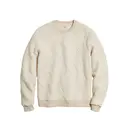 Marine Layer Corbet Quilted Crewneck Oat Heather Front