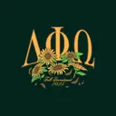 Delta Phi Omega Sunflower Text Fall Recruitment Crewneck