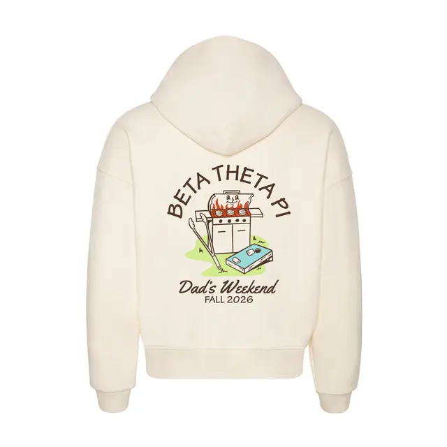 Beta Theta Pi Grilling Graphic Parent's Weekend Hoodie 2