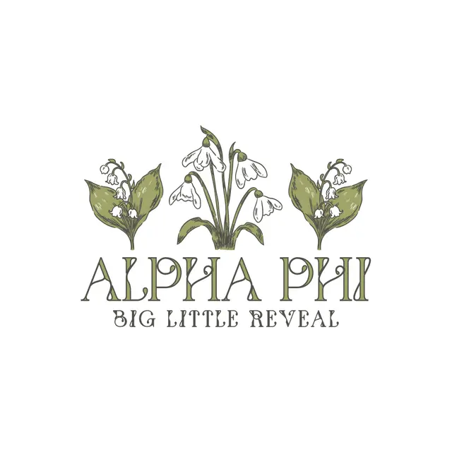Alpha Phi Lily Design Big Little Reveal Crewneck