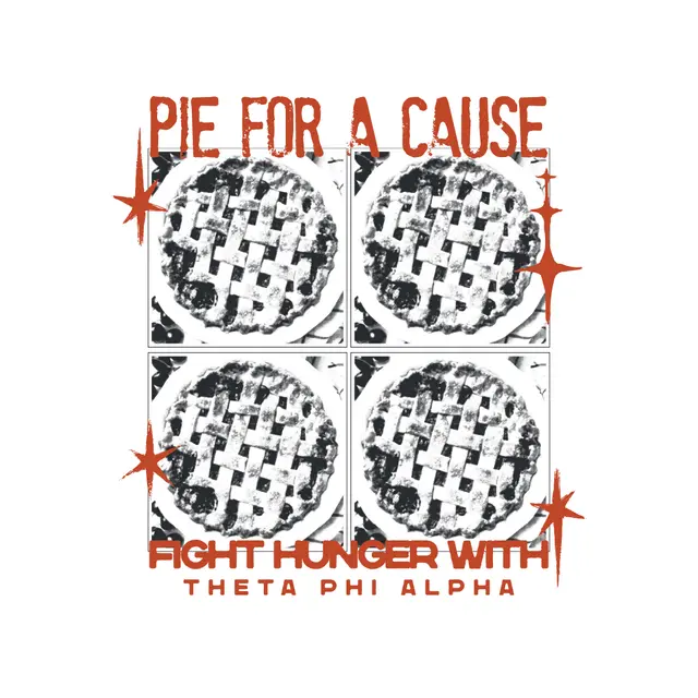 Theta Phi Alpha Halftone Pie Philanthropy Shirt