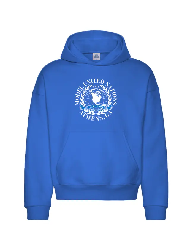 Model United Nations Globe Illustration PR Hoodie