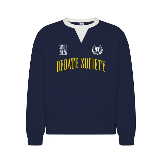 Debate Society Curved Text PR Sweater 2