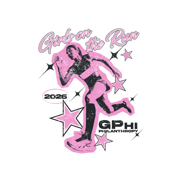 Gamma Phi Beta Sprinting Athlete and Stars Philanthropy Crewneck