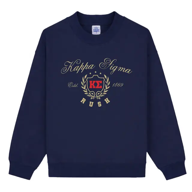 Kappa Sigma Script and Shield Crest Rush Sweater 2