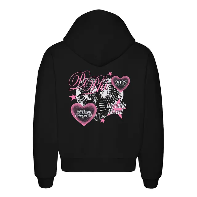 Pi Beta Phi Heart Illustration Big Little Reveal Hoodie 2