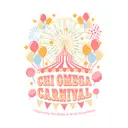 Ferris Wheel and Balloons Chi Omega Philanthropy Shirt