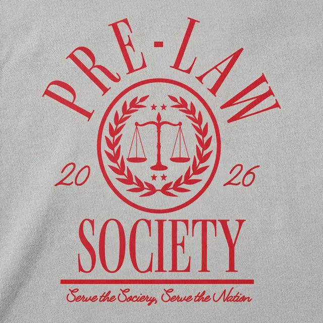 Pre-Law Society Laurel Wreath Emblem PR Sweater