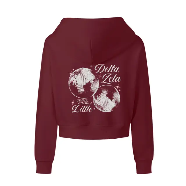 Delta Zeta Disco Ball Big Little Reveal Hoodie 2