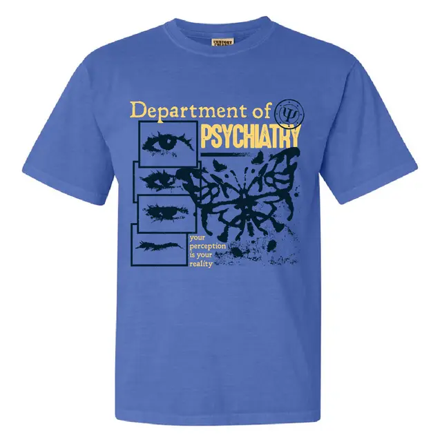 Department of Psychiatry Butterfly and Eyes Graphic PR Shirt 2