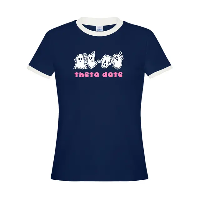 Kappa Alpha Theta Playful Ghosts Theta Date Shirt 2