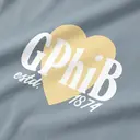 Gamma Phi Beta Heart and Bold Lettering PR Tank