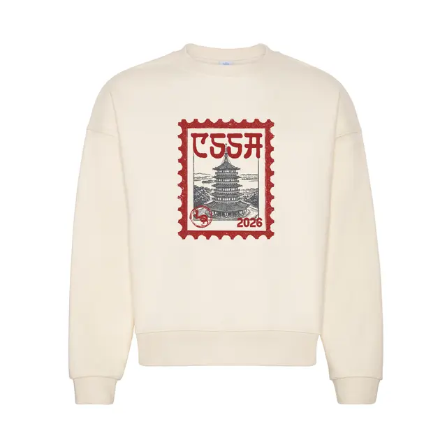 Chinese Students and Scholars Association Stamp Illustration PR Sweater 2