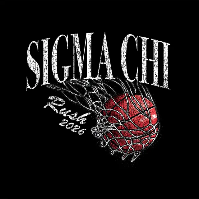 Sigma Chi Dynamic Basketball Graphic Rush Crewneck