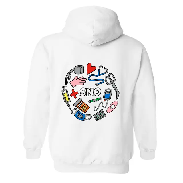 SNO Medical Icons Collage PR Hoodie 2