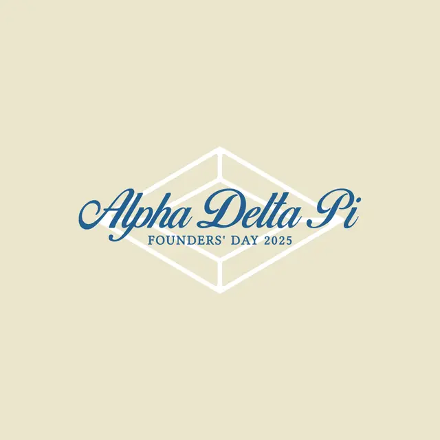 Alpha Delta Pi Diamond Script Founder's Day Shirt
