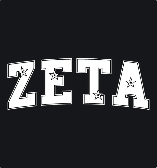 Zeta Curved Text Polka Dot PR Tank