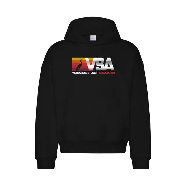Vietnamese Student Association Gradient Stripes Graphic Hoodie 2