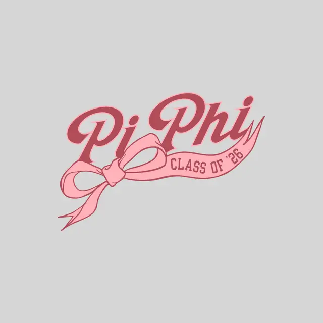 Pi Beta Phi Pink Ribbon Graduation Crewneck