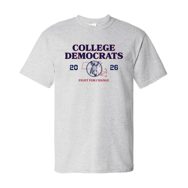 College Democrats Donkey Illustration PR Shirt 2