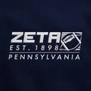 Zeta Tau Alpha Block Lettering Football Graphic PR Hoodie