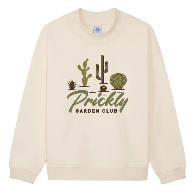 Garden Club Prickly Cactus Illustration PR Crewneck 2