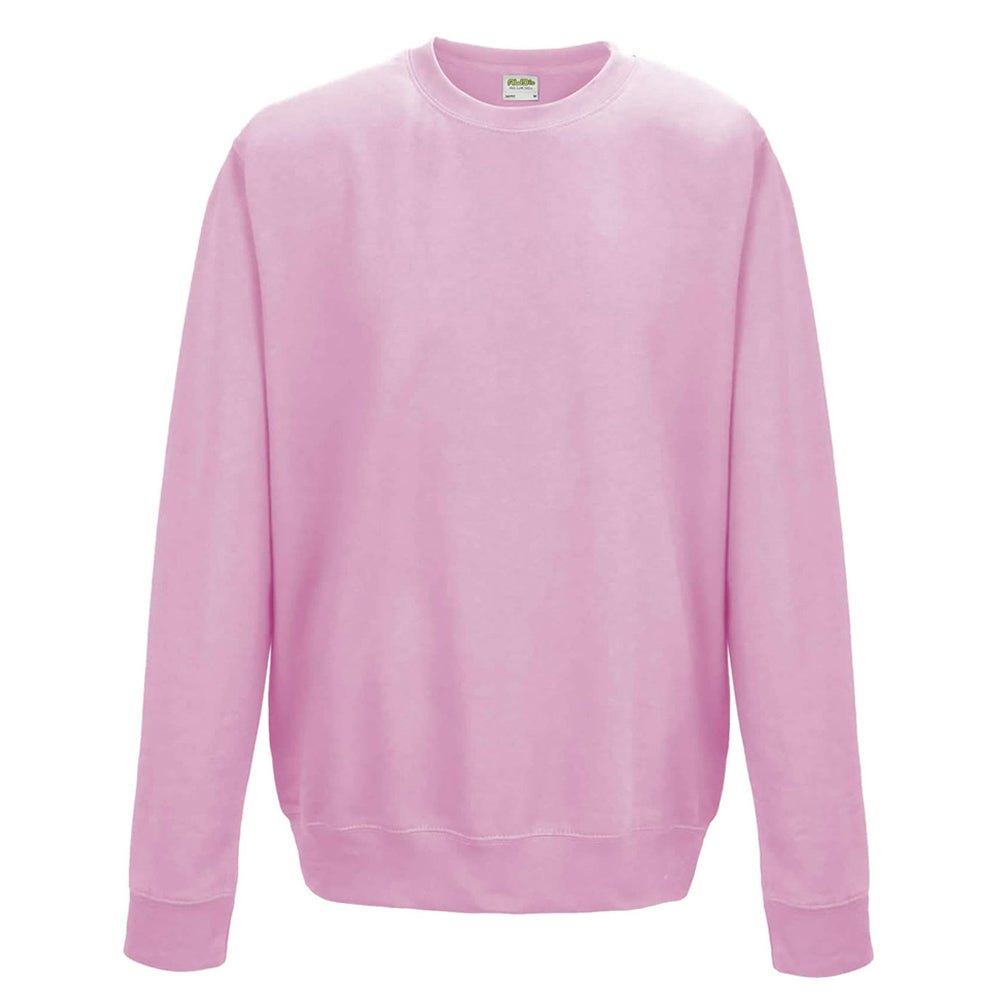 Awdis - Felpa Girocollo Tinta Unita - Uomo (XL) (Rosa Acceso