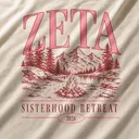 Zeta Hand Drawn Landscape Sisterhood Retreat Shirt