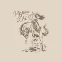 Chi Omega Cowgirl Riding Illustration PR Hoodie