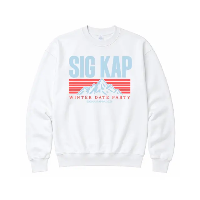Sigma Kappa Mountain Illustration Date Party Sweater 2