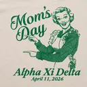 Alpha Xi Delta Vintage Illustration Parent's Weekend Shirt