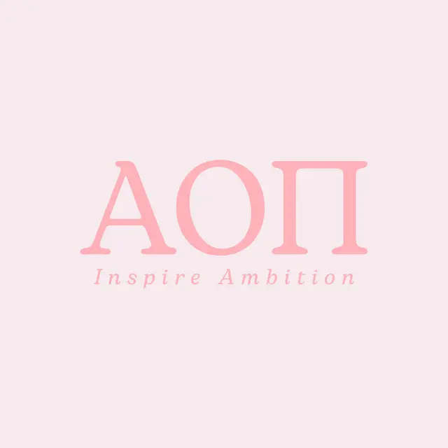 Alpha Omicron Pi Pink Inspire Ambition PR Tank