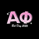 Alpha Phi Pink Zebra Text Bid Day Tank