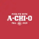Alpha Chi Omega Distressed Text Pizza Pie Philanthropy Crewneck