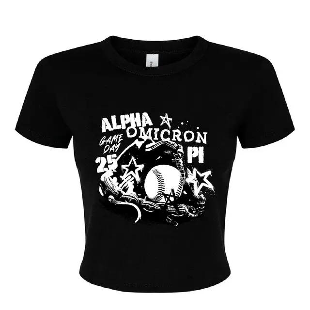 Alpha Omicron Pi Baseball Stars Game Day Shirt 2