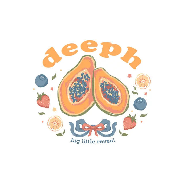 Delta Phi Epsilon Papaya and Berry Big Little Reveal Tank