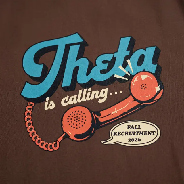Kappa Alpha Theta Retro Phone Illustration Rush Tank