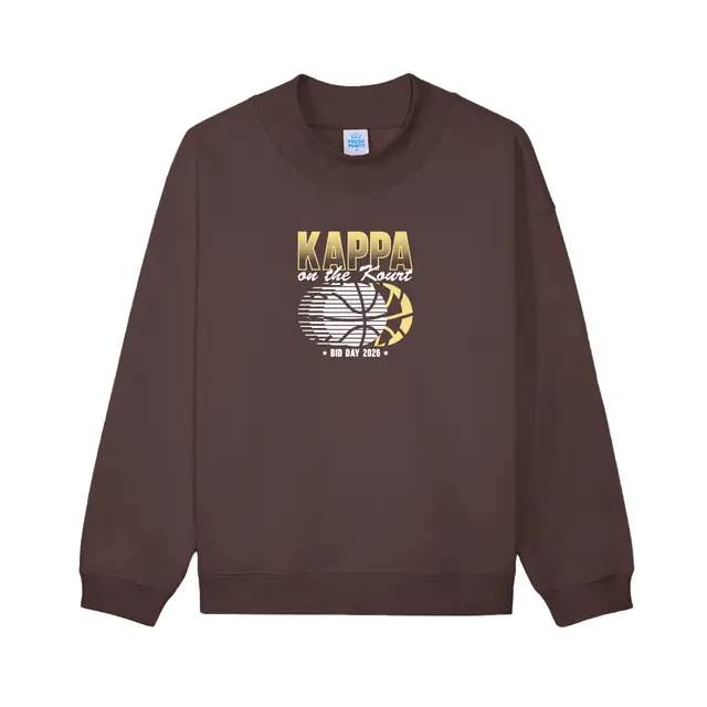 Kappa Kappa Gamma Bold Block Lettering Basketball Bid Day Hoodie 2